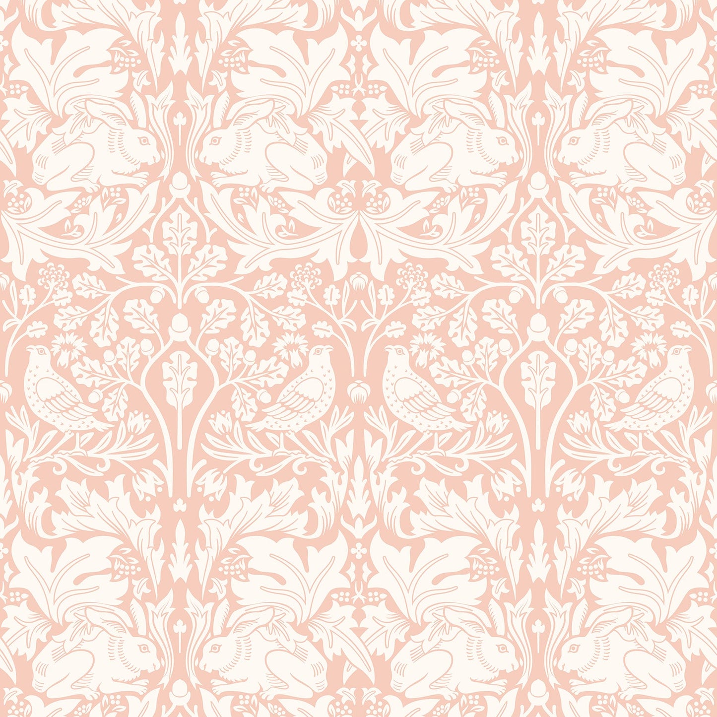 Hoopla Walls Forest Rabbit Soft Pink