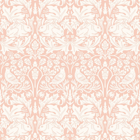 Hoopla Walls Forest Rabbit Soft Pink