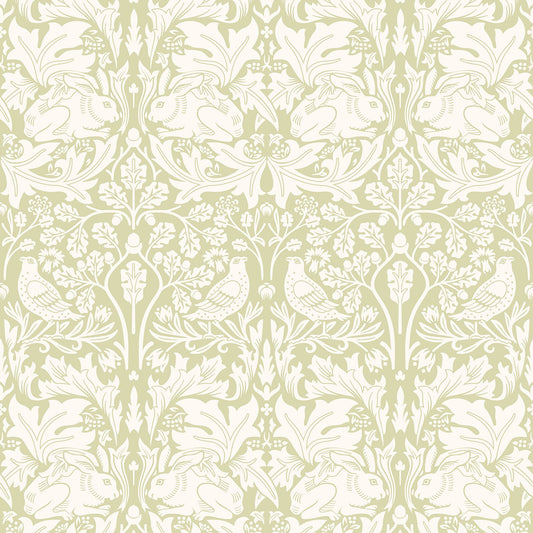Hoopla Walls Forest Rabbit Pale Green