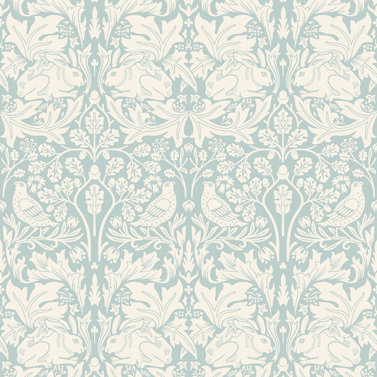 Hoopla Walls Forest Rabbit Duck Egg Blue