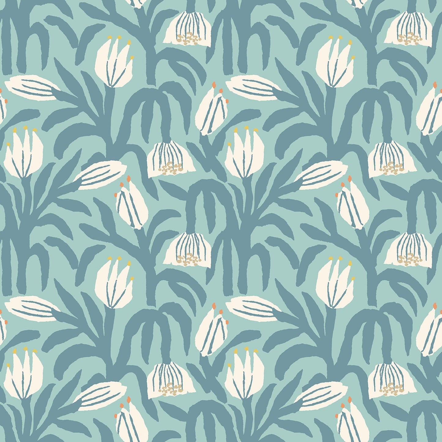 Hoopla Walls Chunky Flower Denim