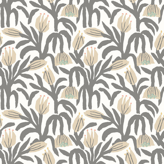 Hoopla Walls Chunky Flower Charcoal