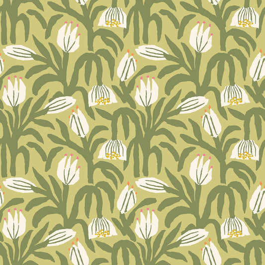 Hoopla Walls Chunky Flower Olive Green