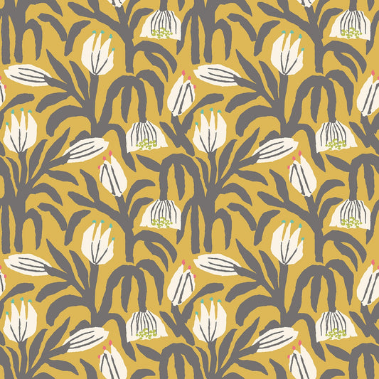 Hoopla Walls Chunky Flower Mustard