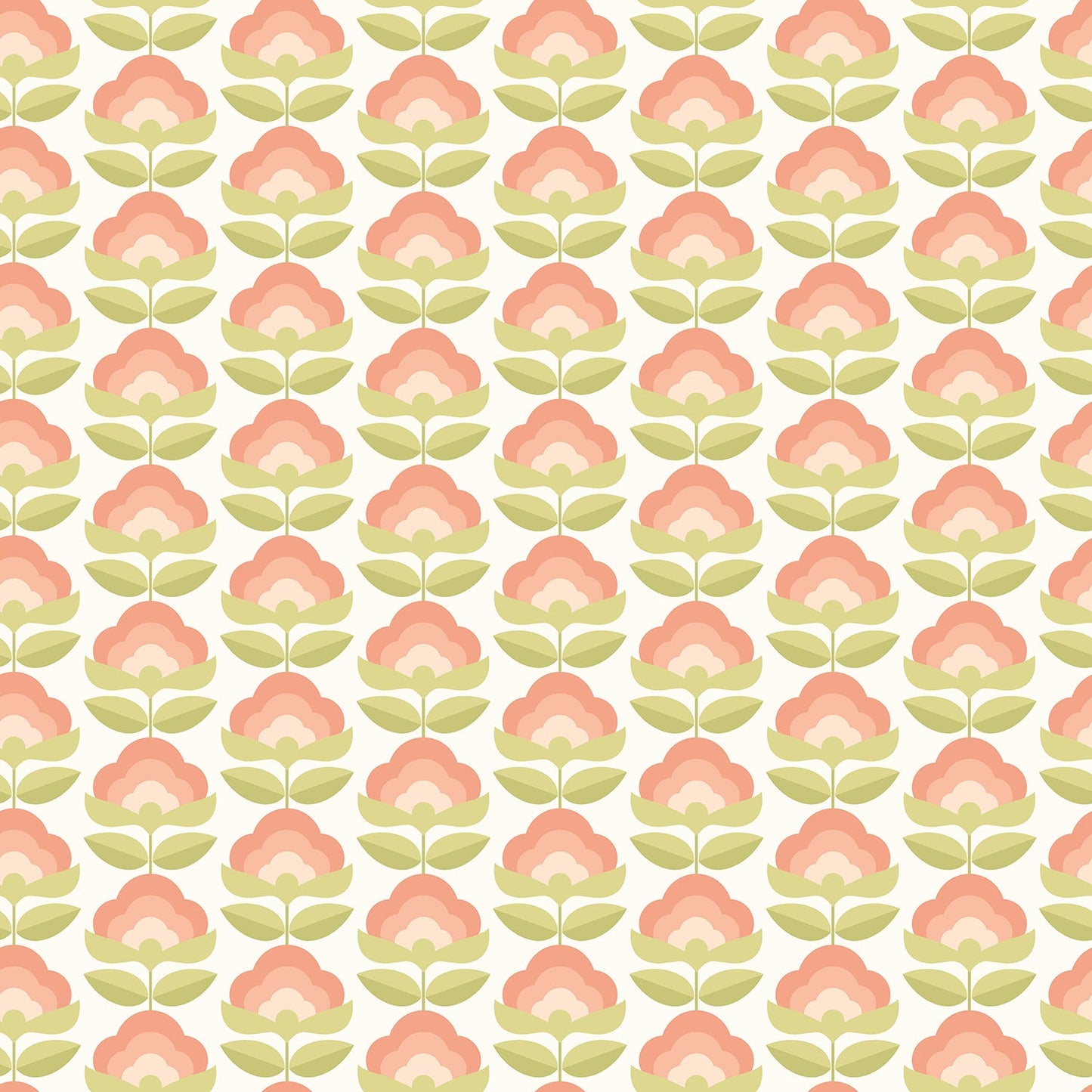 Hoopla Walls Retro Flower Apricot Mix