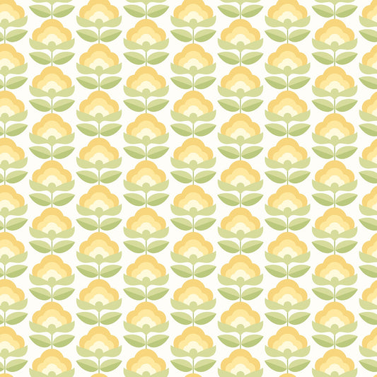 Hoopla Walls Retro Flower Sunshine