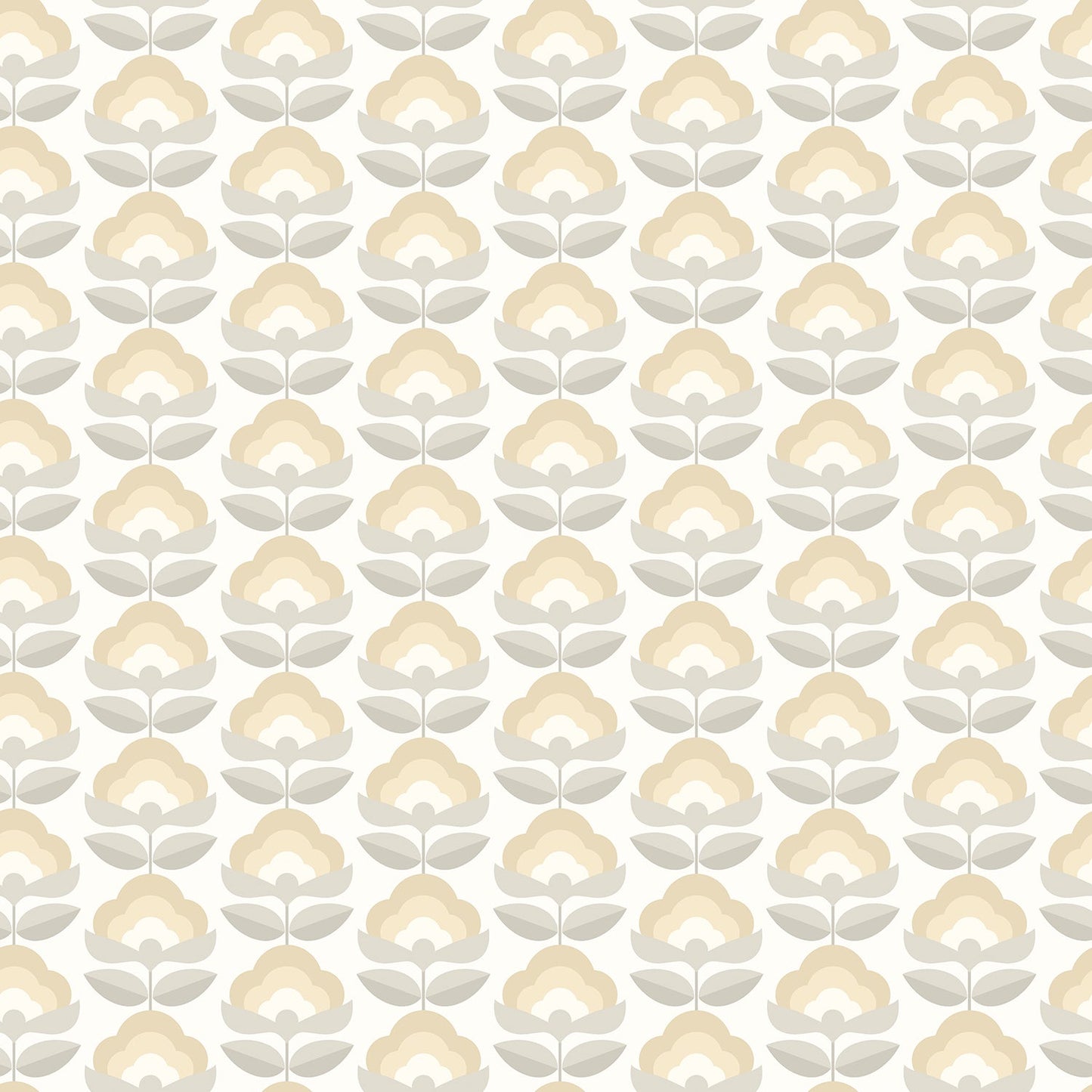 Hoopla Walls Retro Flower Stone Dove