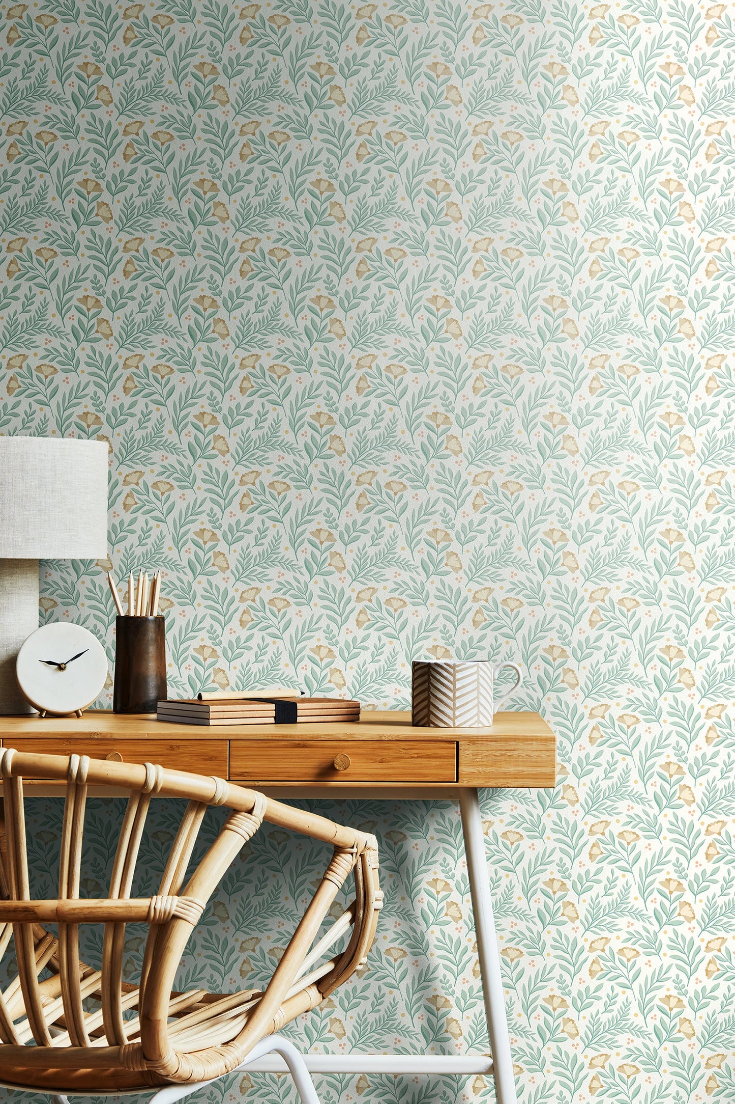 Hoopla Walls Petite Posy Seafoam