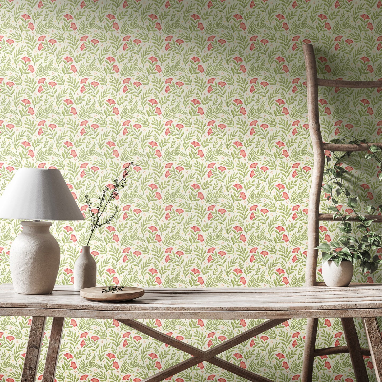 Hoopla Walls Petite Posy Coral