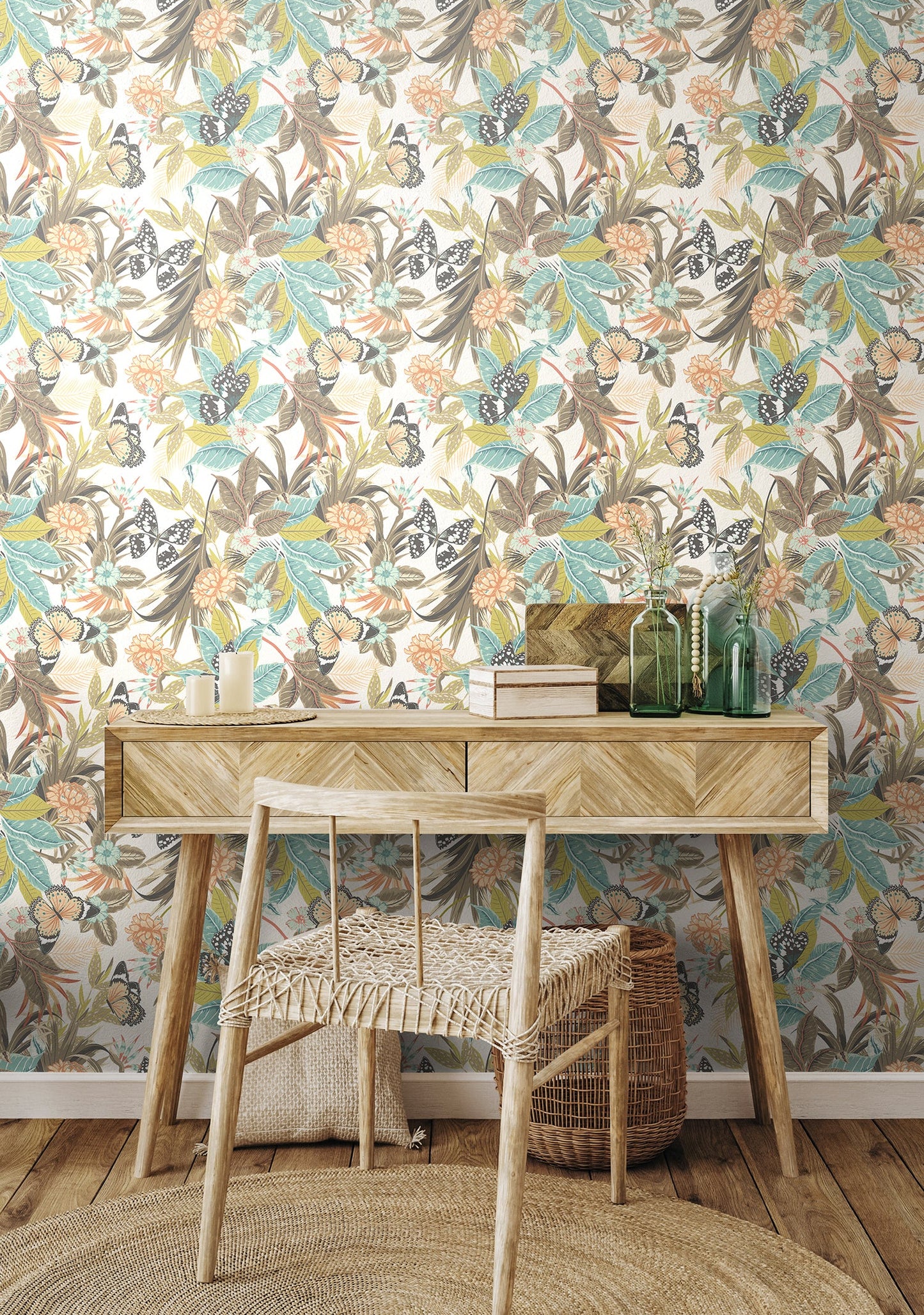 Hoopla Walls Paradise Moss Peach