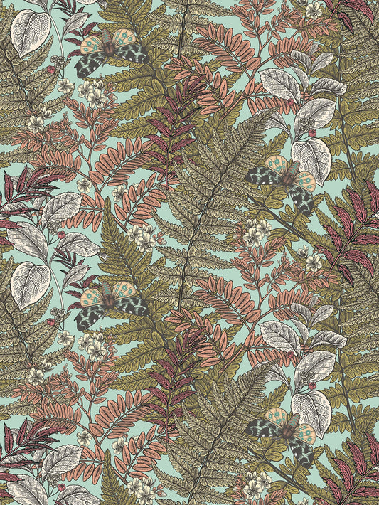 Hoopla Walls Wild Ferns Rosehip