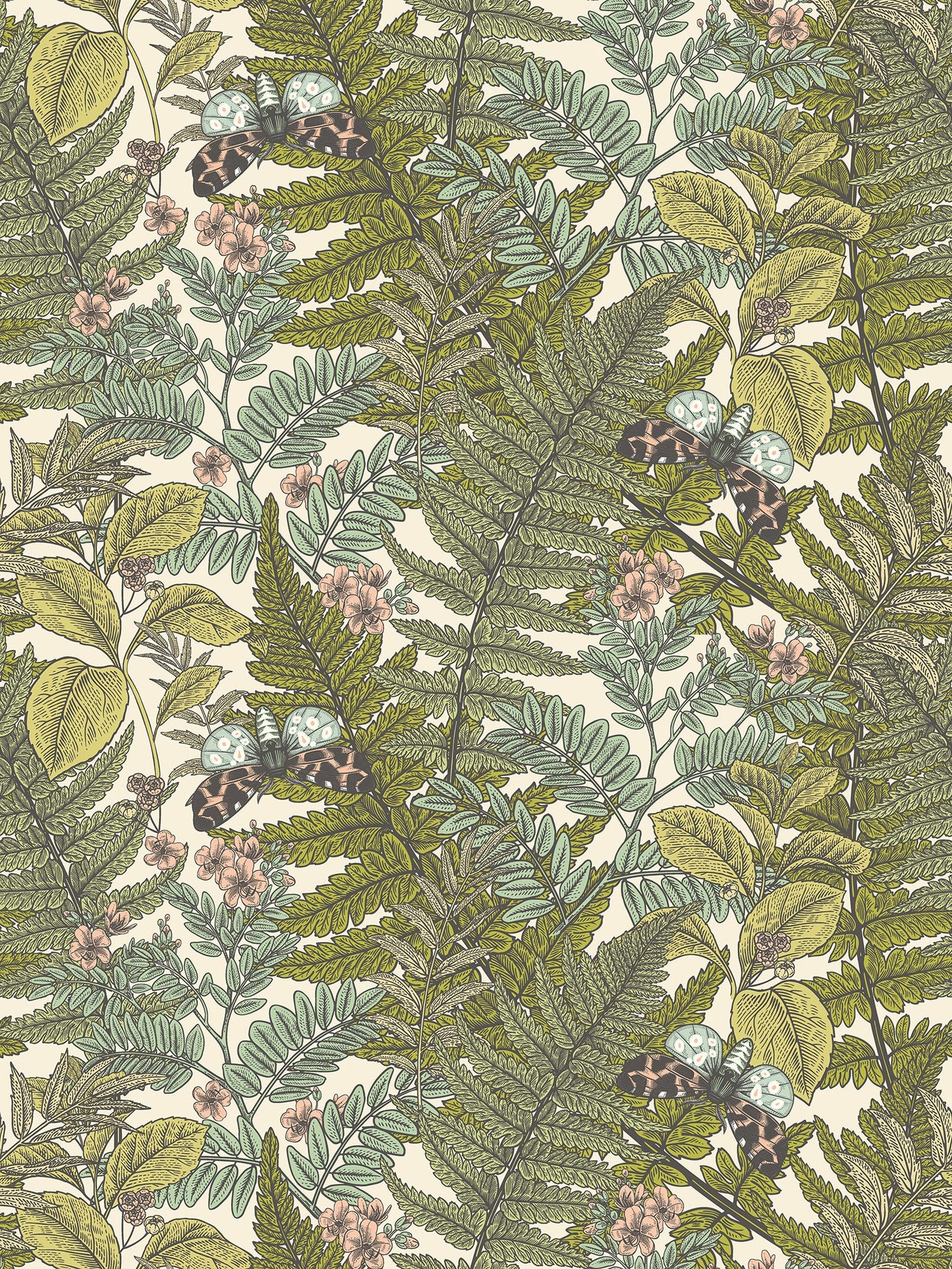 Hoopla Walls Wild Ferns Juniper