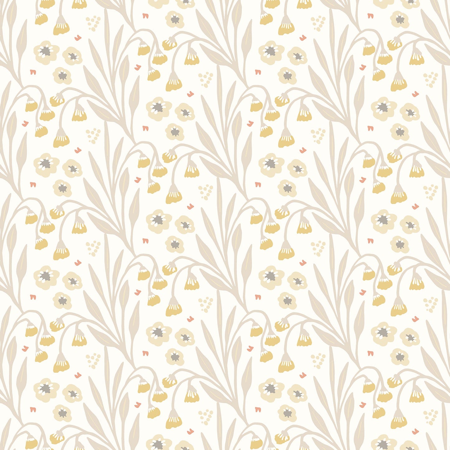 Hoopla Walls Meadow Stripe Ochre Stone