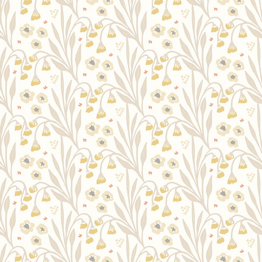 Hoopla Walls Meadow Stripe Ochre Stone