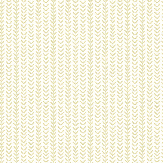 Hoopla Walls Ditsy Leaf Stripe Lichen