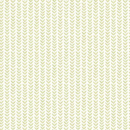 Hoopla Walls Ditsy Leaf Stripe Apple