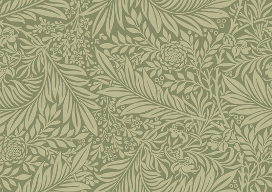 Hoopla Walls Leaf Vine Olivine