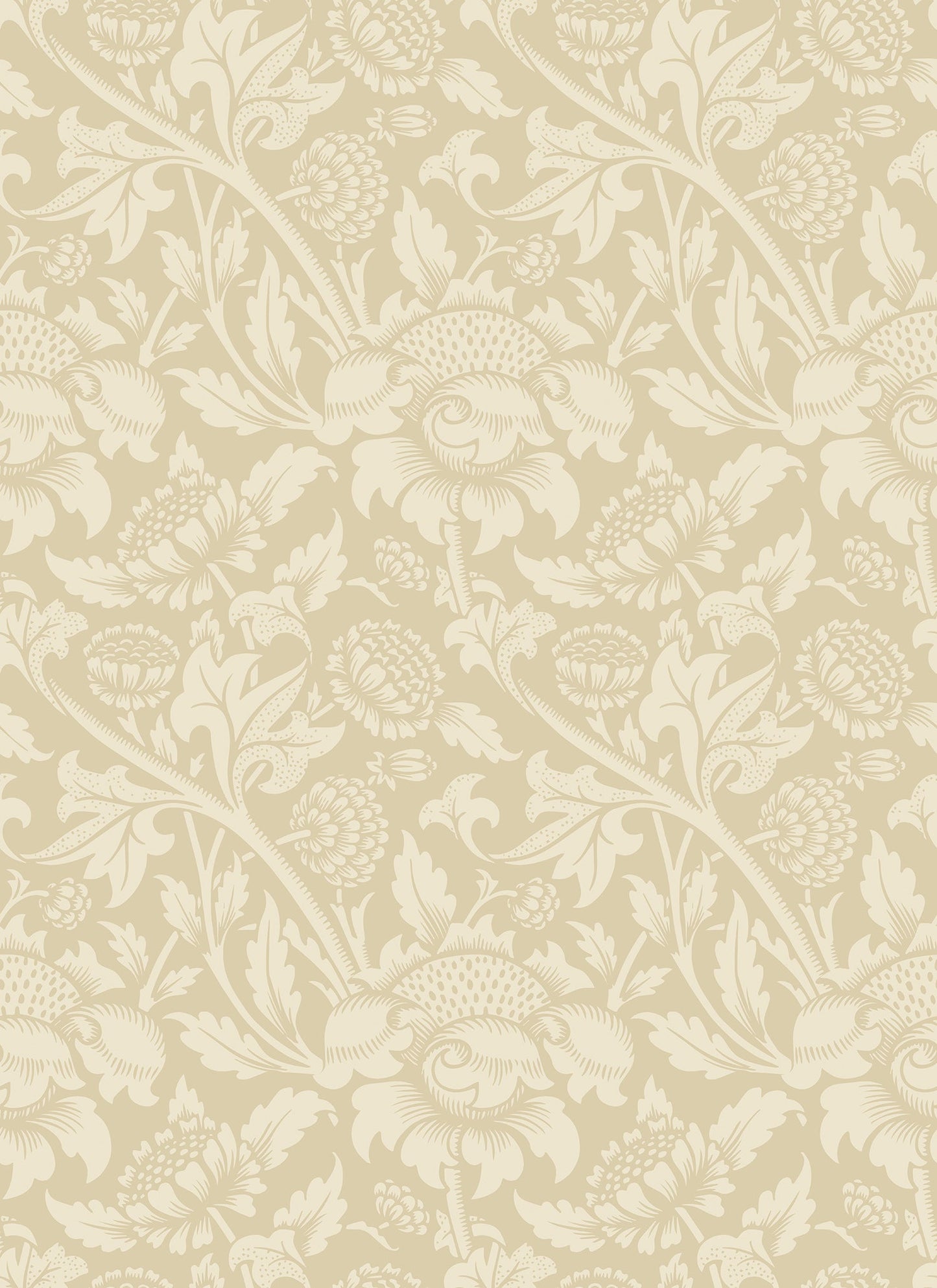 Hoopla Walls Damask Trail Hemp