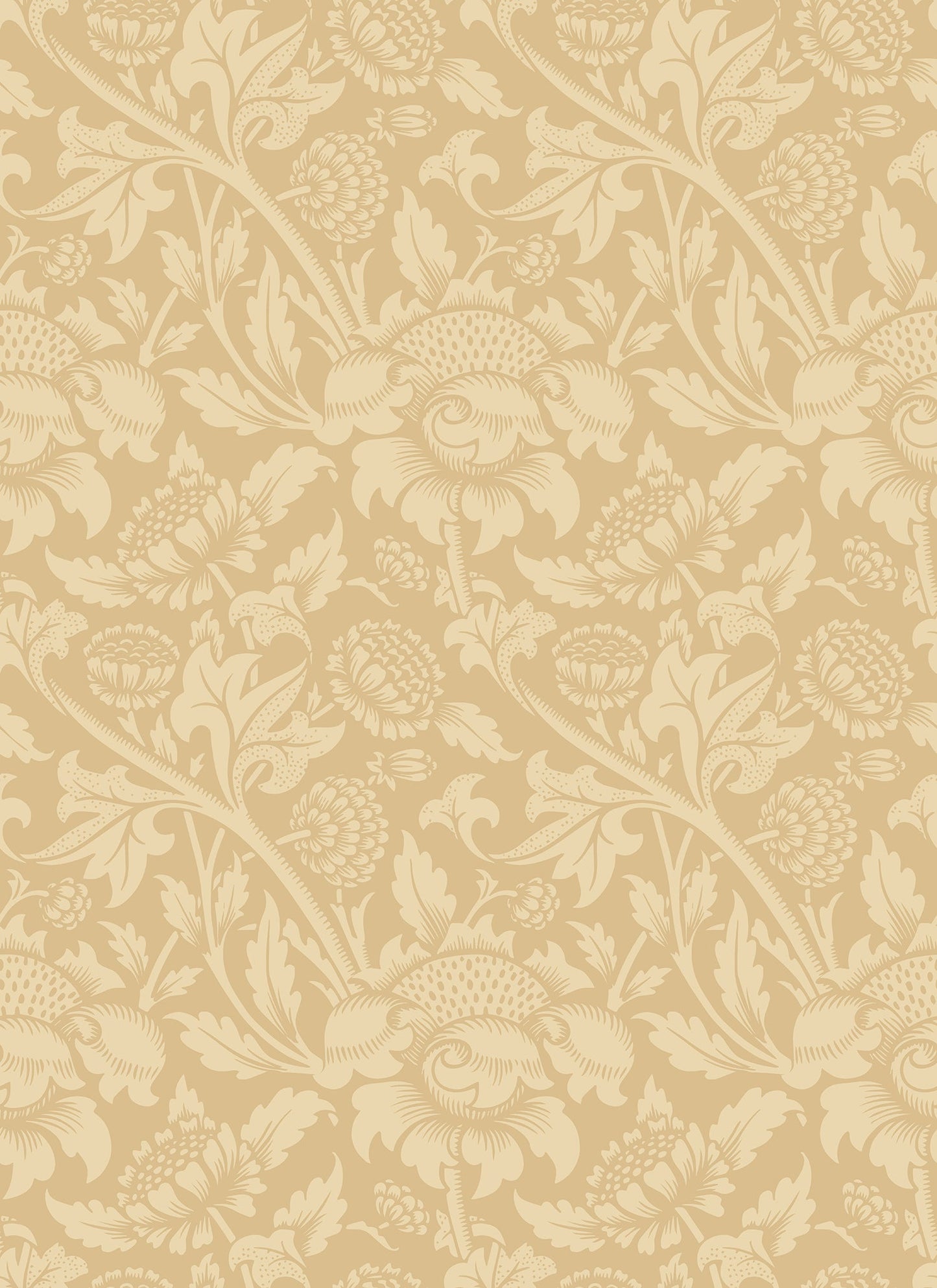 Hoopla Walls Damask Trail Gold