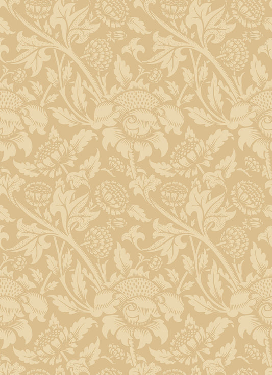 Hoopla Walls Damask Trail Gold