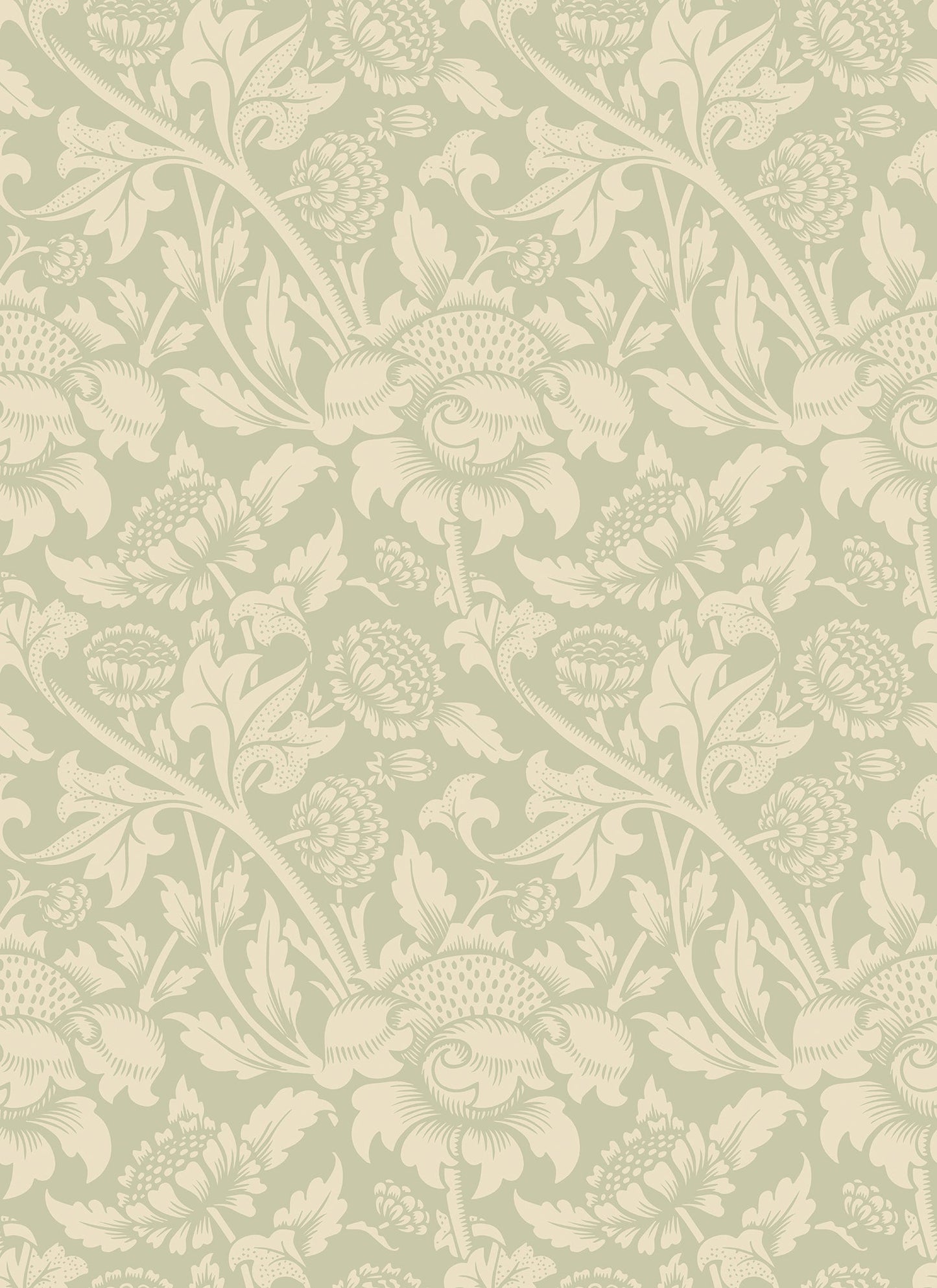Hoopla Walls Damask Trail Bamboo