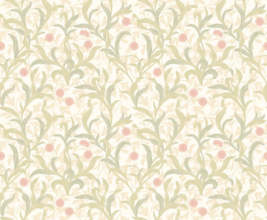 Hoopla Walls Floral Trail Sage Coral