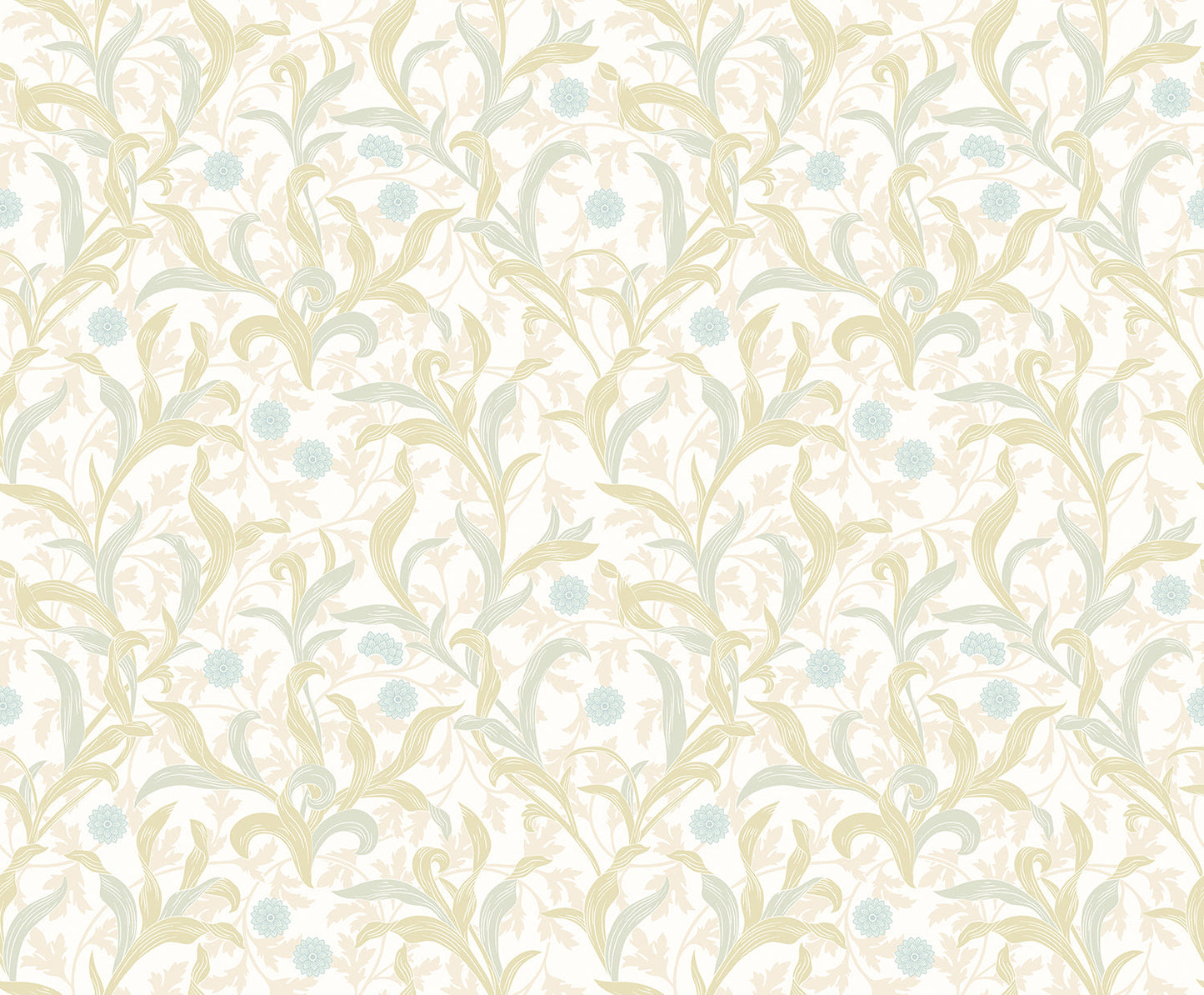 Hoopla Walls Floral Trail Sky Apple