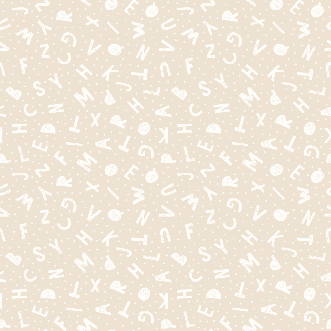 Hoopla Walls Alphabet Jumble Linen