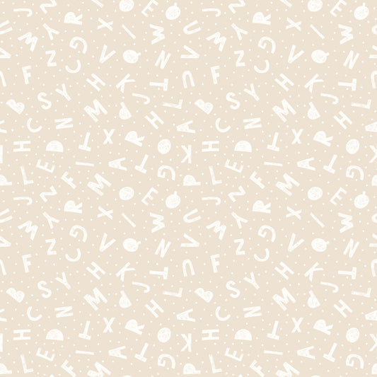 Hoopla Walls Alphabet Jumble Linen