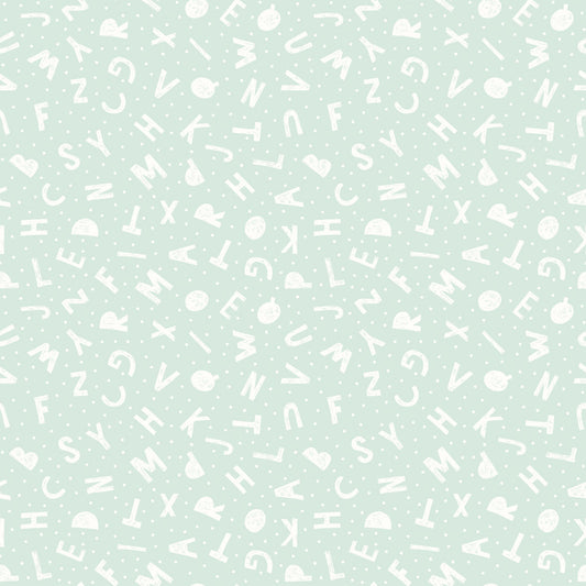 Hoopla Walls Alphabet Jumble Seafoam