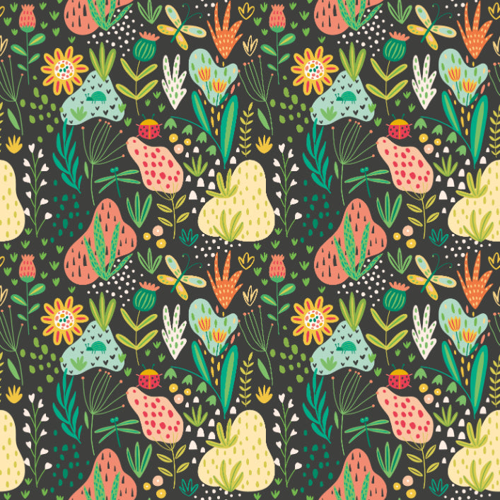 Hoopla Walls Bug Garden Marmalade Twist