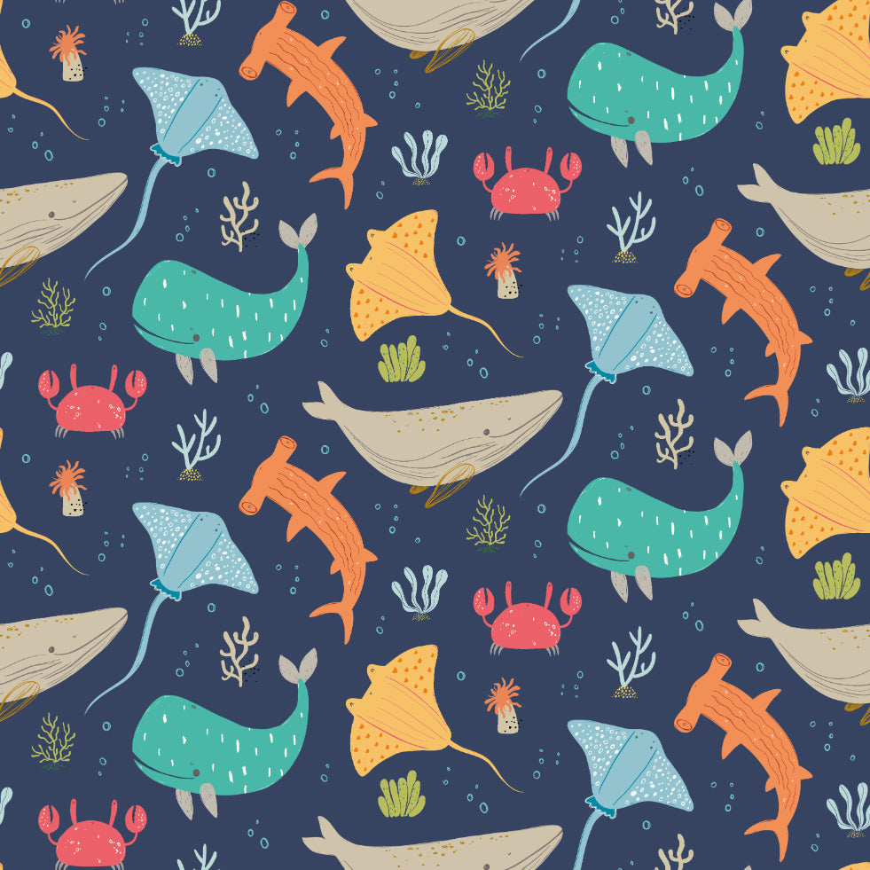 Hoopla Walls Ocean Adventure Inky Mix