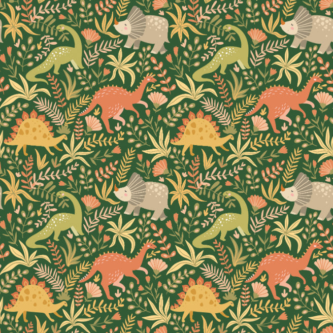 Hoopla Walls Jurassic Party Olive Jungle