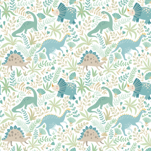 Hoopla Walls Jurassic Party Denim Mix