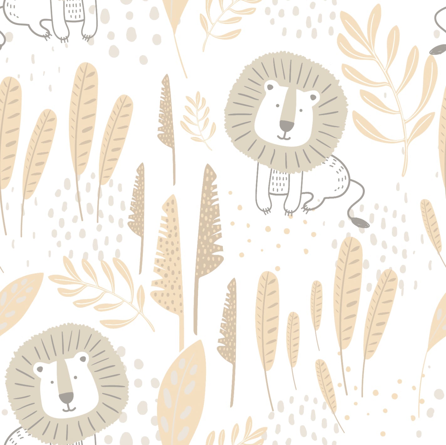 Hoopla Walls Happy Lion Honey Mallow