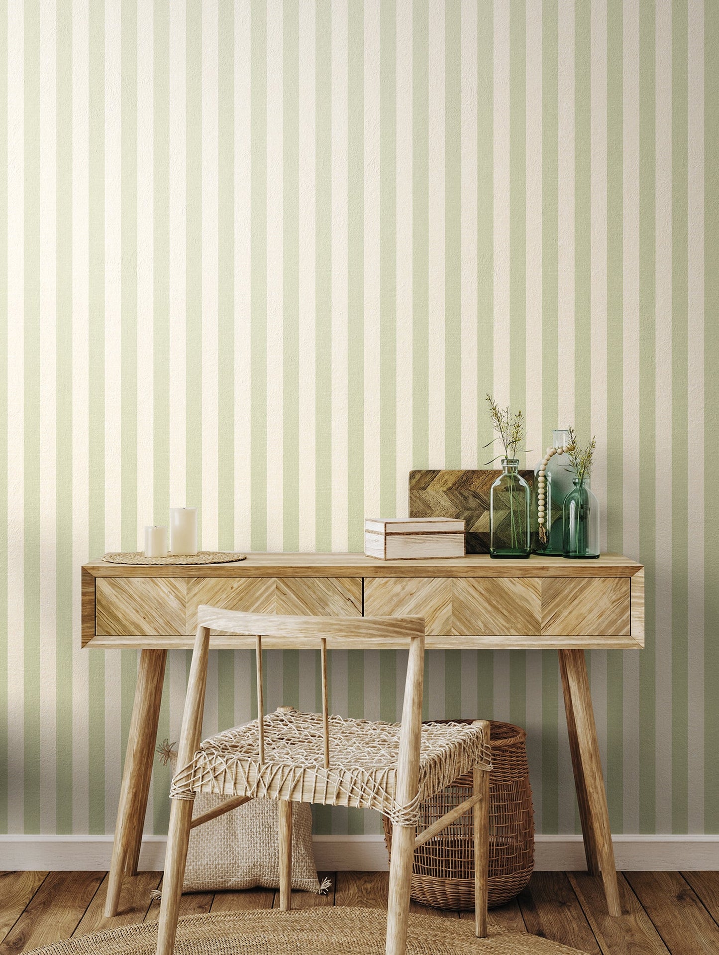 Hoopla Walls Shadow Stripe Linen
