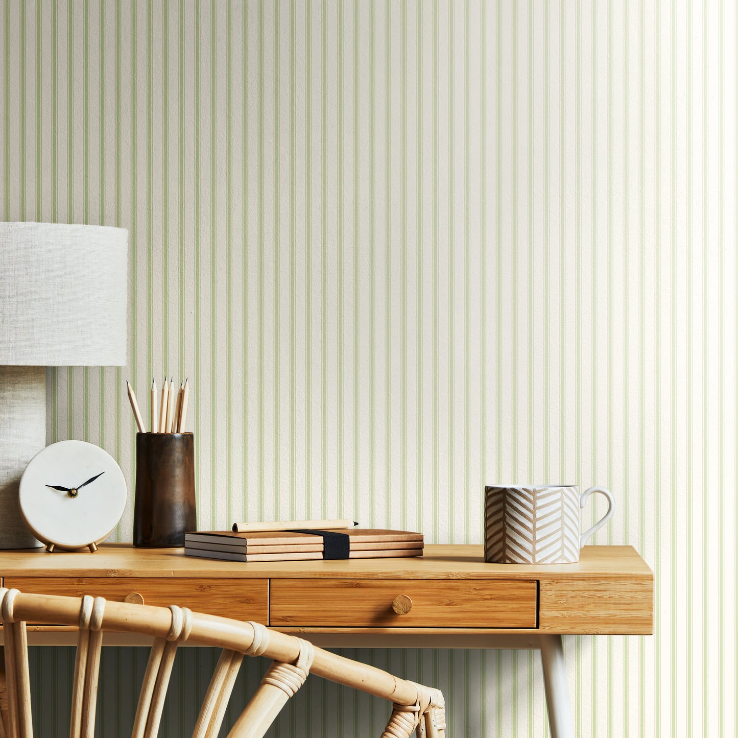 Hoopla Walls Chalk Stripe Apple