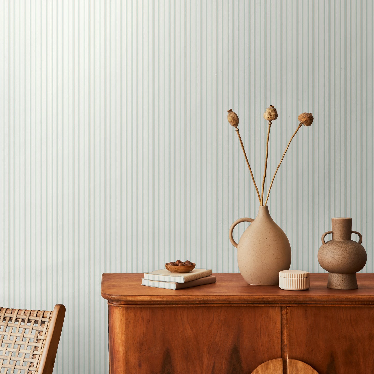 Hoopla Walls Chalk Stripe Seafoam