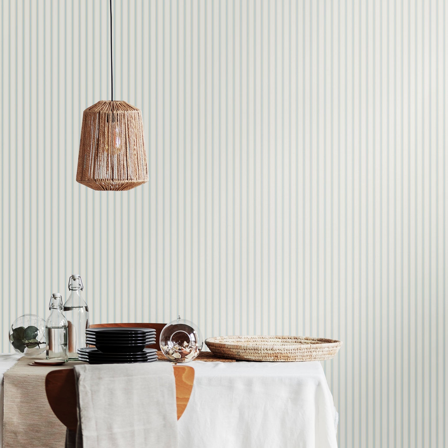 Hoopla Walls Chalk Stripe Sky