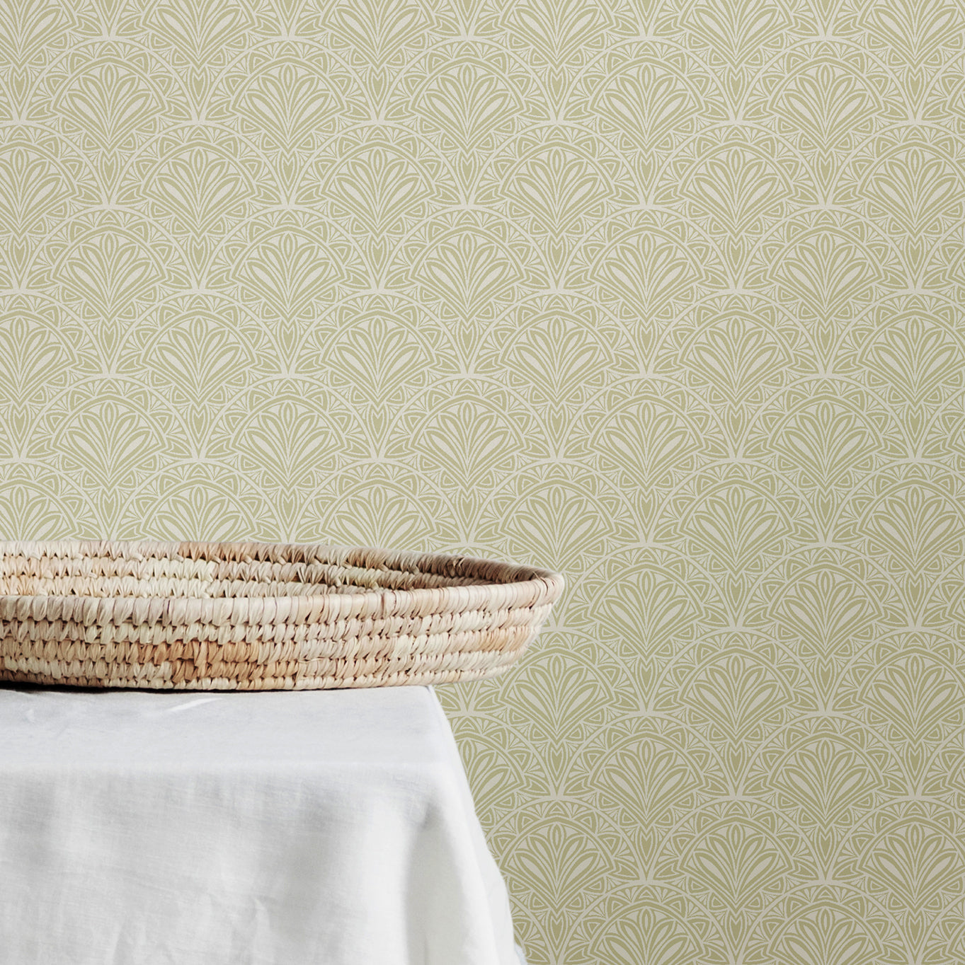 Hoopla Walls Ditsy Deco Fan Sage