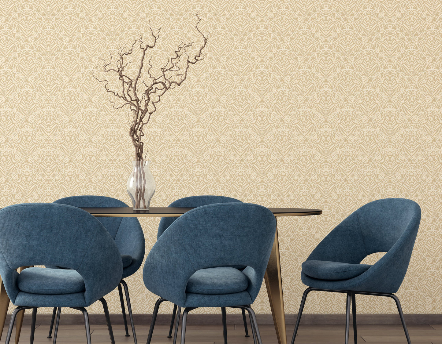 Hoopla Walls Deco Fan Gold