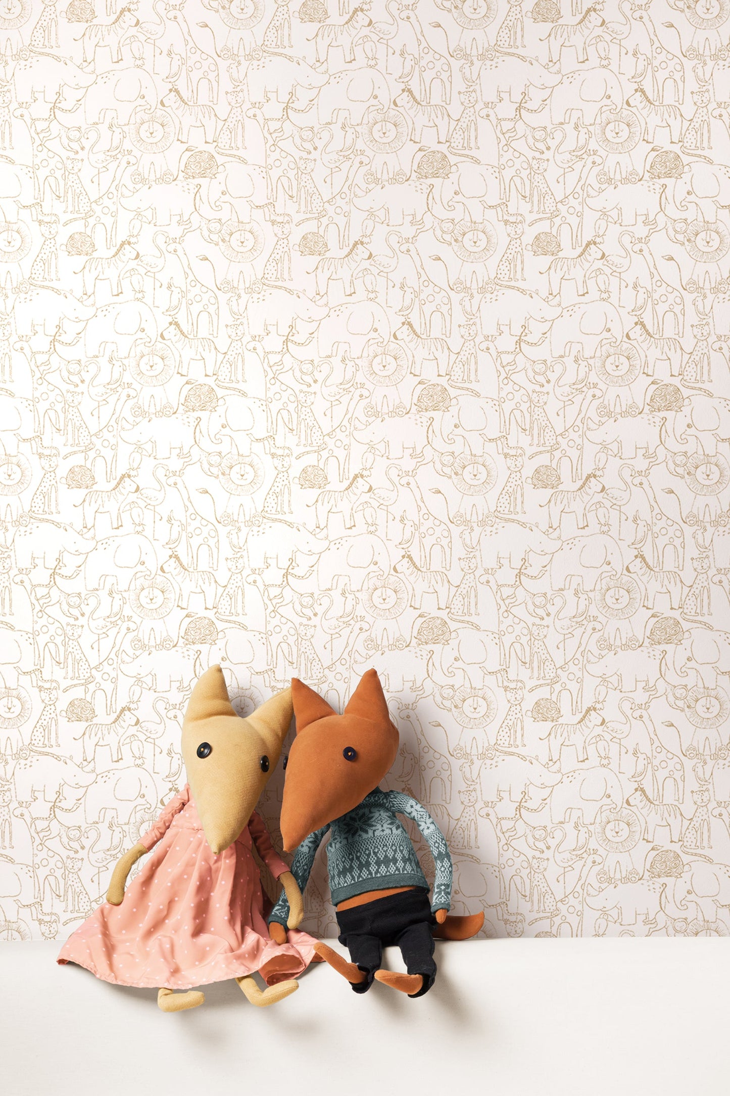 Hoopla Walls Animal Doodle Parchment