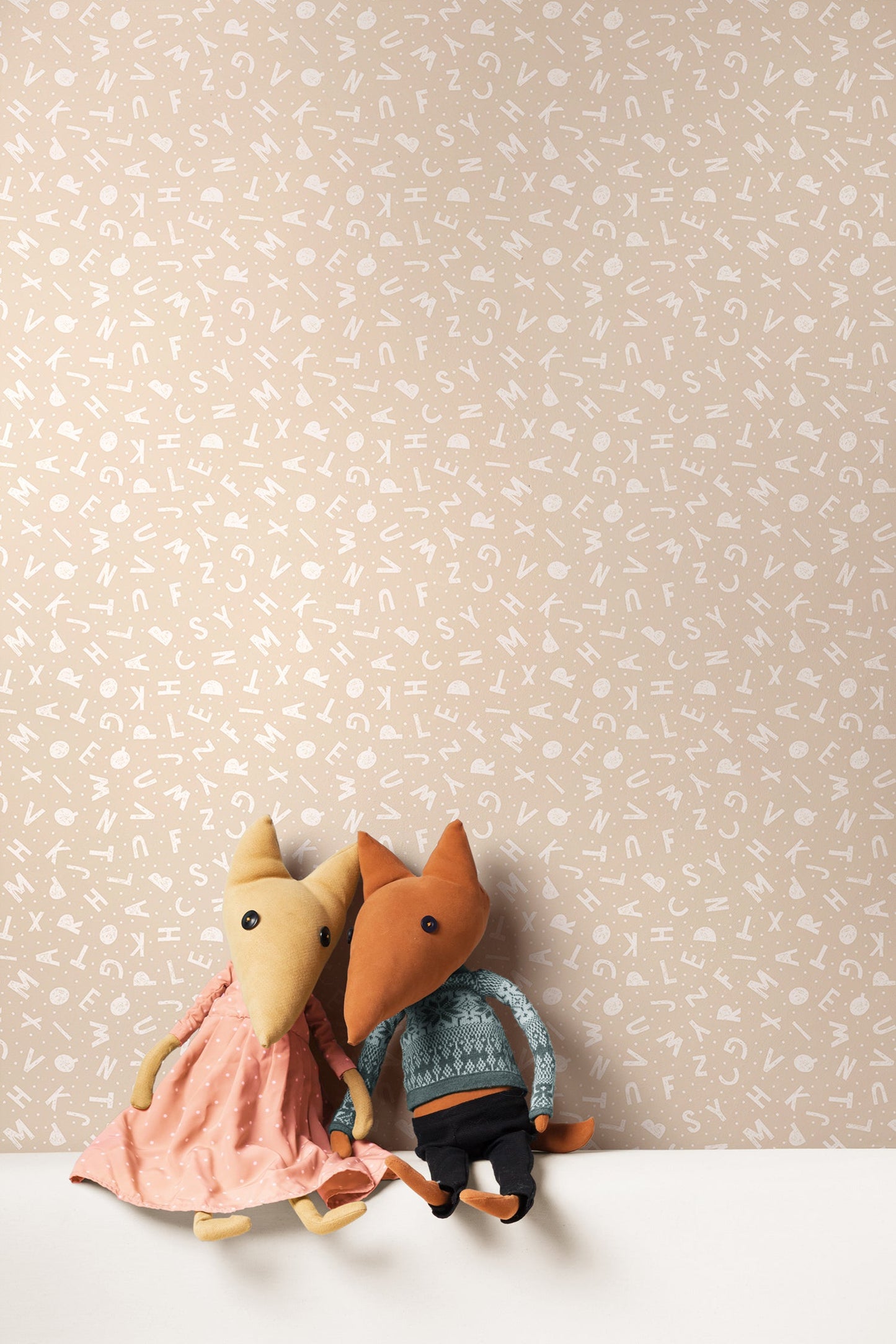 Hoopla Walls Alphabet Jumble Linen