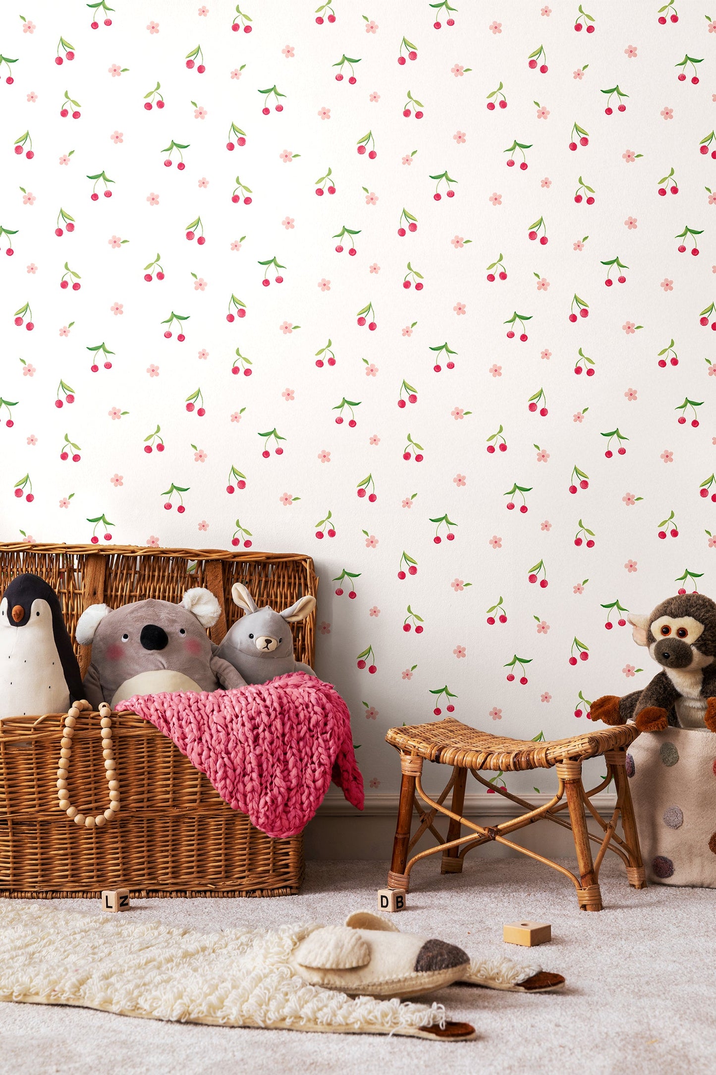 Hoopla Walls Cheery Cherries Rouge Ice