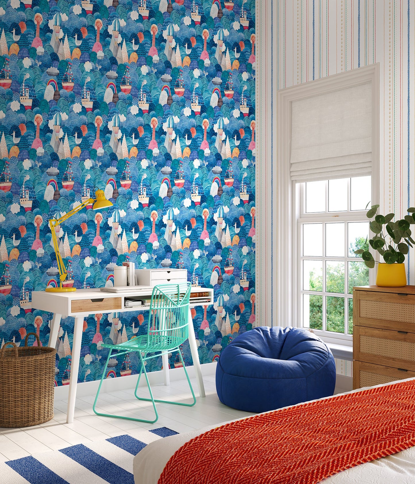 Hoopla Walls Ships Ahoy Ocean Mix