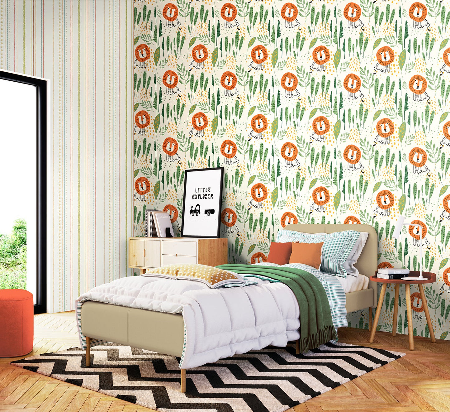 Hoopla Walls Happy Lion Ginger