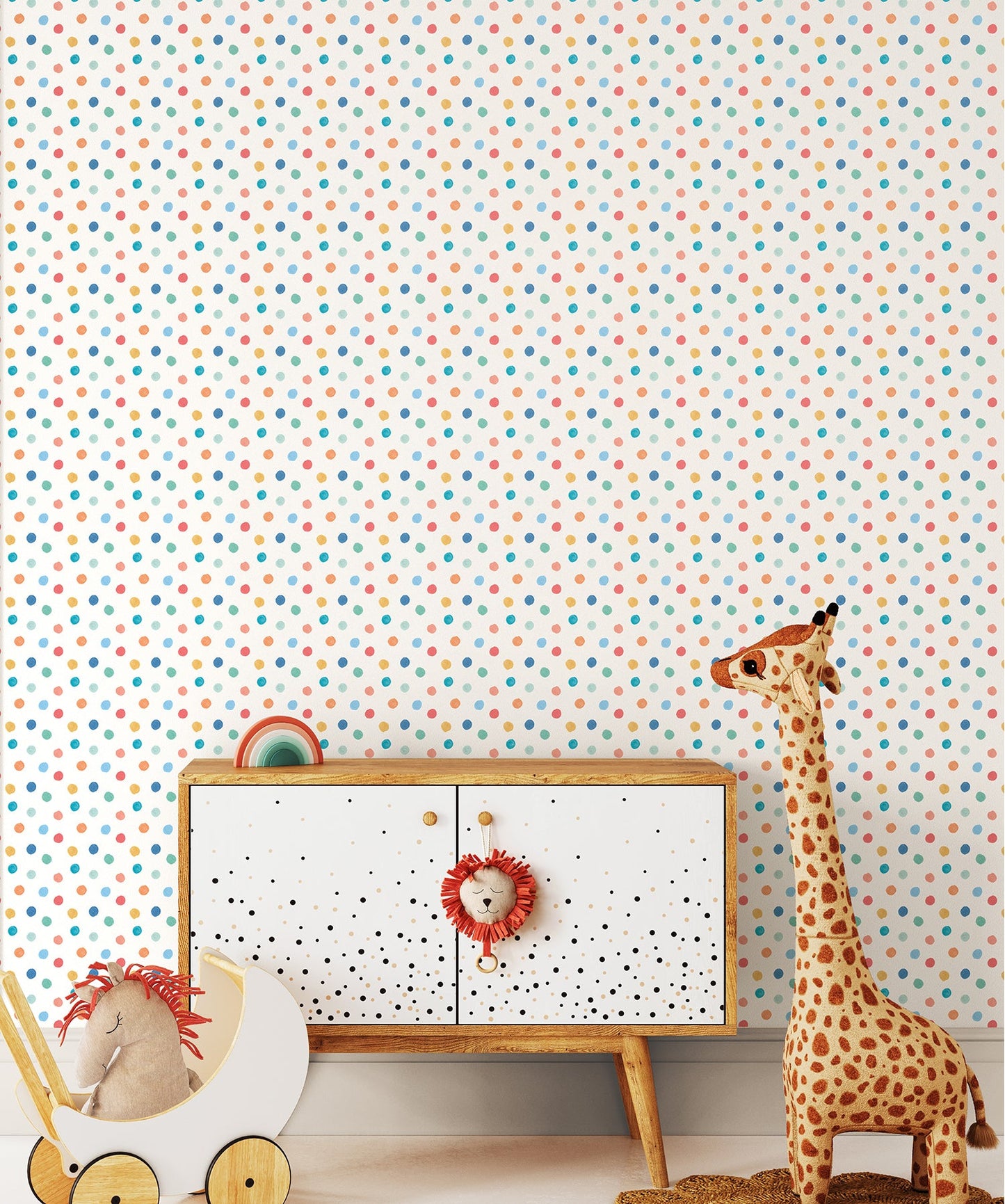 Hoopla Walls Dotty Teal Mix