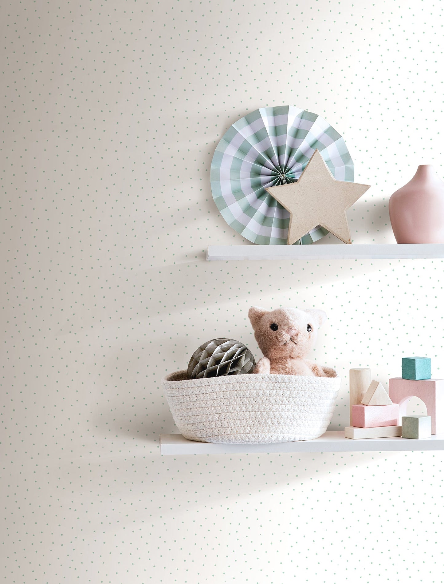 Hoopla Walls Mini Dots Seafoam