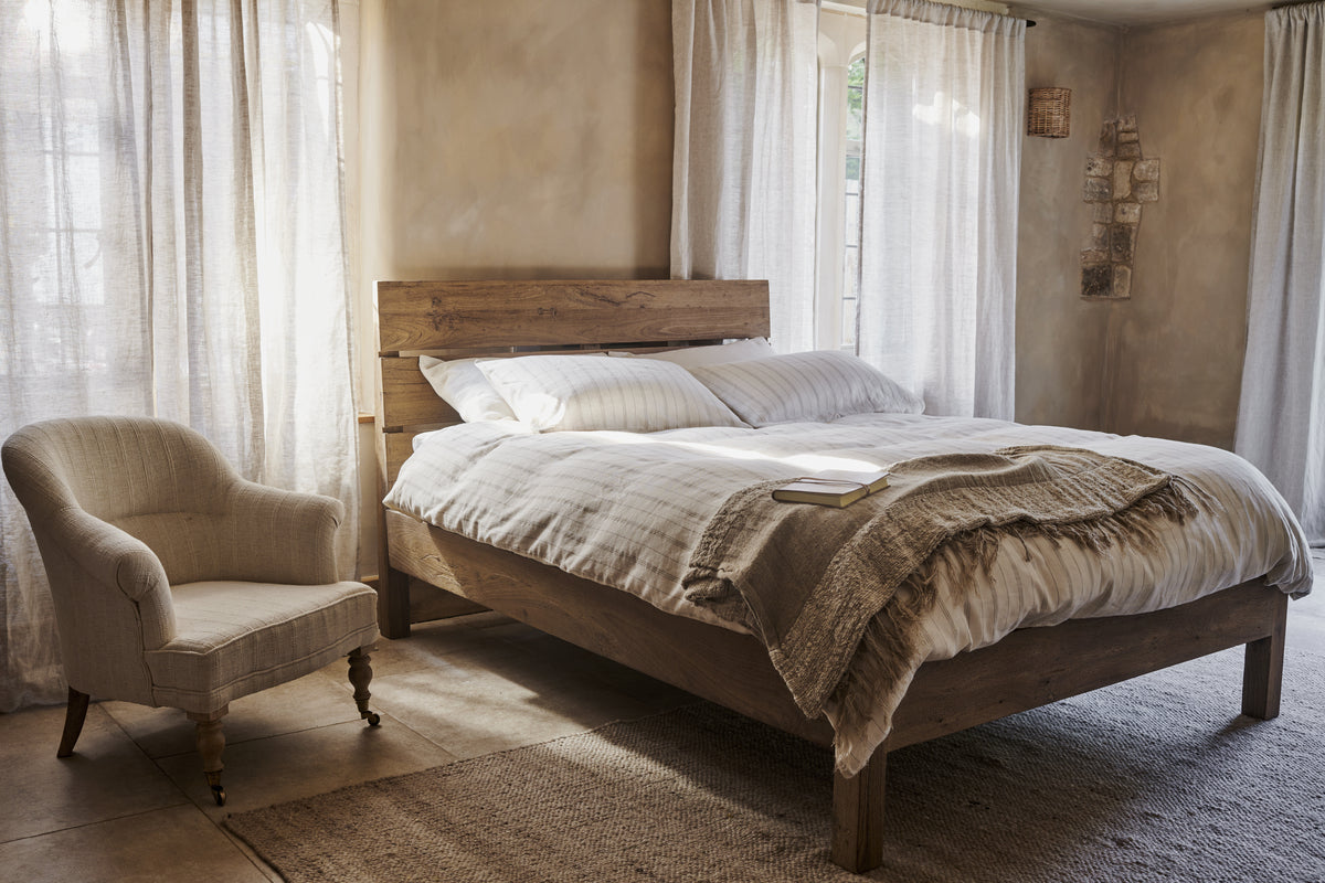 Nkuku Iya Reclaimed Wood Bed Natural