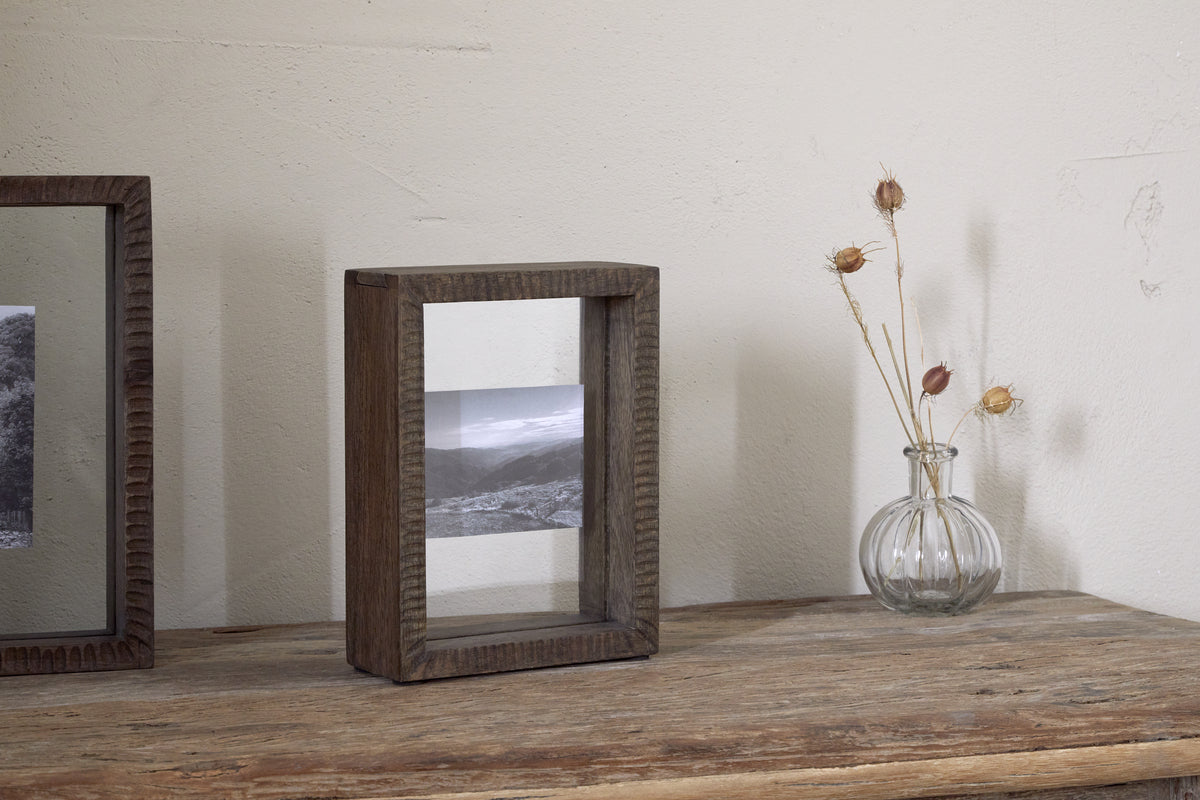 Nkuku Indu Standing Mango Wood Frame Dark Ash